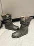 Tiger Metal Trim Crinkle Boots