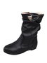 Tiger Metal Trim Crinkle Boots