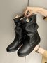 Tiger Metal Trim Crinkle Boots