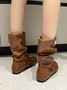 Tiger Metal Trim Crinkle Boots