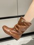 Tiger Metal Trim Crinkle Boots