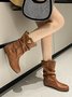 Tiger Metal Trim Crinkle Boots