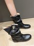 Tiger Metal Trim Crinkle Boots