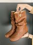 Tiger Metal Trim Crinkle Boots