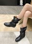 Tiger Metal Trim Crinkle Boots