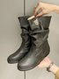 Tiger Metal Trim Crinkle Boots