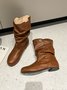 Tiger Metal Trim Crinkle Boots