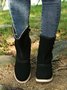 Leopard Snake Print Plain Casual Short Boots
