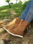 Leopard Snake Print Plain Casual Short Boots