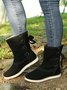 Leopard Snake Print Plain Casual Short Boots