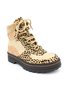 Leopard Print Plain Champagne Patchwork Warm Outdoor Boots