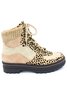 Leopard Print Plain Champagne Patchwork Warm Outdoor Boots
