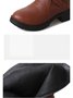 Buckle Zip Casual Straight Boots