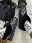 Split Joint Snakeskin Snow Boots