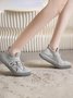Plus Size Size Strap Mesh Fabric Sneakers