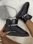 Rhinestone Chain Waterproof Snow Boots