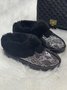 Split Joint Snakeskin Snow Boots