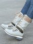 KNIT WOOL PANEL BUCKLE LACES Casual Hiking Boots
