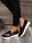 Floral Embroidered Flyknit Sneakers