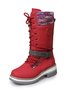 KNIT WOOL PANEL BUCKLE LACES Casual Hiking Boots