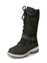 KNIT WOOL PANEL BUCKLE LACES Casual Hiking Boots