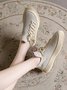 Plus Size Size Strap Mesh Fabric Sneakers