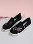 Floral Embroidered Flyknit Sneakers