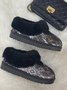 Split Joint Snakeskin Snow Boots