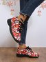 Christmas Santa Red Graphic Casual Sneakers