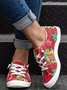 Christmas Tree Furry Lined Sneakers