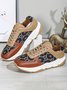 Abstract Pattern Patchwork Casual Sneakers
