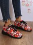 Christmas Santa Red Graphic Casual Sneakers