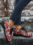 Christmas Santa Red Graphic Casual Sneakers
