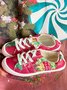 Christmas Tree Furry Lined Sneakers