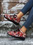 Christmas Santa Red Graphic Casual Sneakers