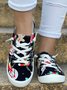 Christmas Snowman Printing Sneakers