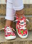 Christmas Snowman Printing Sneakers