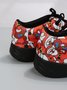 Christmas Santa Red Graphic Casual Sneakers
