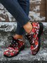 Christmas Santa Red Graphic Casual Sneakers