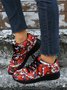 Christmas Santa Red Graphic Casual Sneakers
