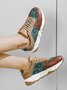 Abstract Pattern Patchwork Casual Sneakers