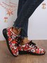 Christmas Santa Red Graphic Casual Sneakers