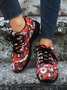 Christmas Santa Red Graphic Casual Sneakers