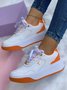 Plus Size Color Block Sneakers