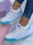 Plus Size Color Block Sneakers
