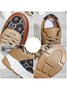Abstract Pattern Patchwork Casual Sneakers