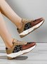 Abstract Pattern Patchwork Casual Sneakers