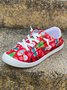 Christmas Snowman Printing Sneakers