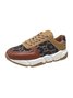 Abstract Pattern Patchwork Casual Sneakers