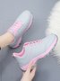 Letters Printing PU Outdoor Sneakers